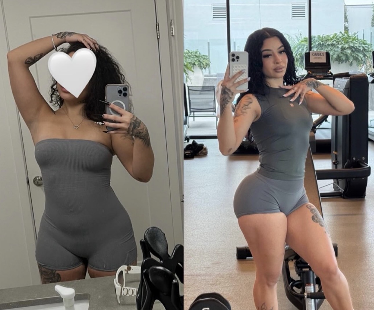 Client transformation progress photo