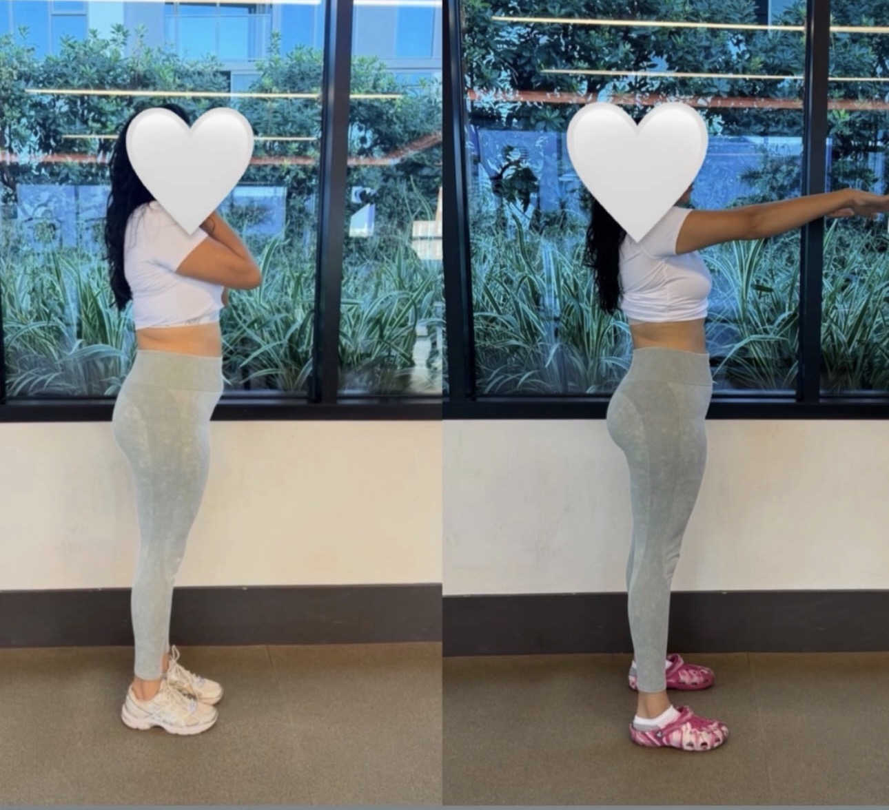 Client before and after transformation photo